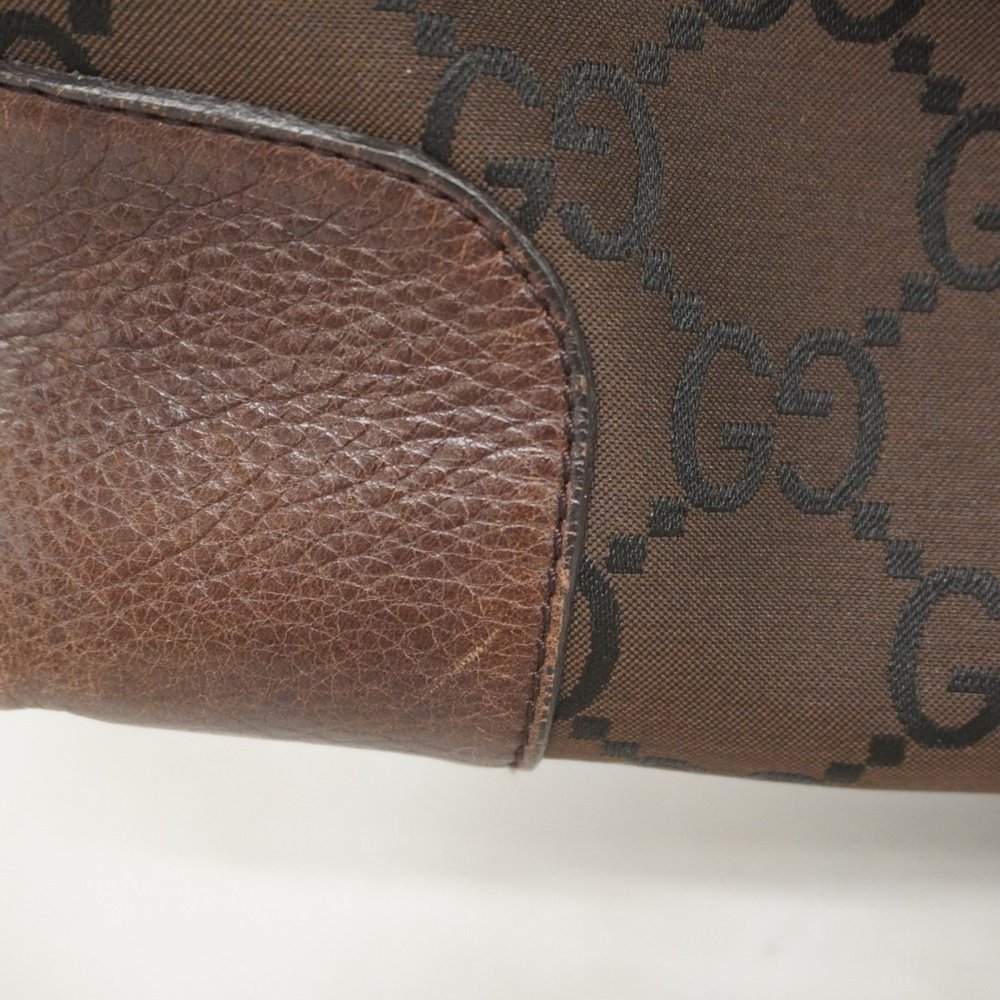Gucci Shoulder Bag 143745 Nylon Canvas Brown Women's - Picture 15 of 16